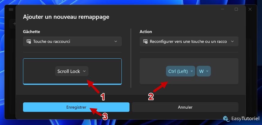 ajouter un nouveau remappage