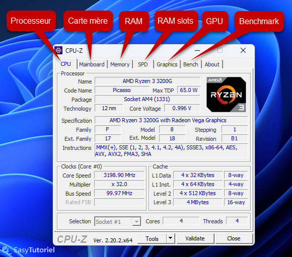 cpu z tuto