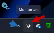 deplacer icone monitorian