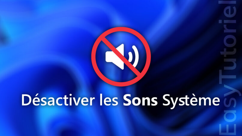 desactiver sons systeme windows 11