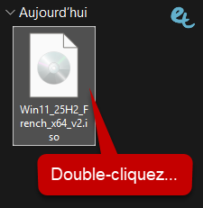 double clic monter iso