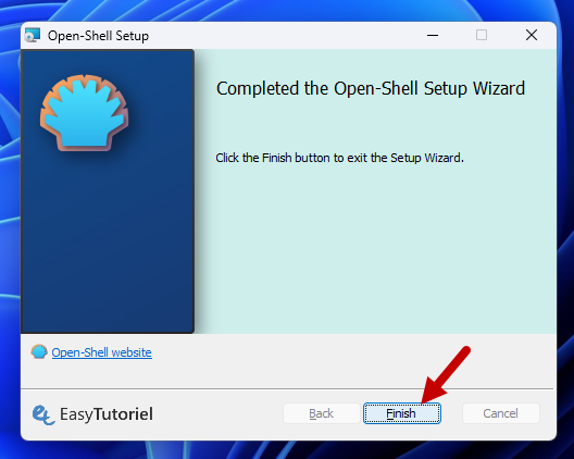 finish openshell