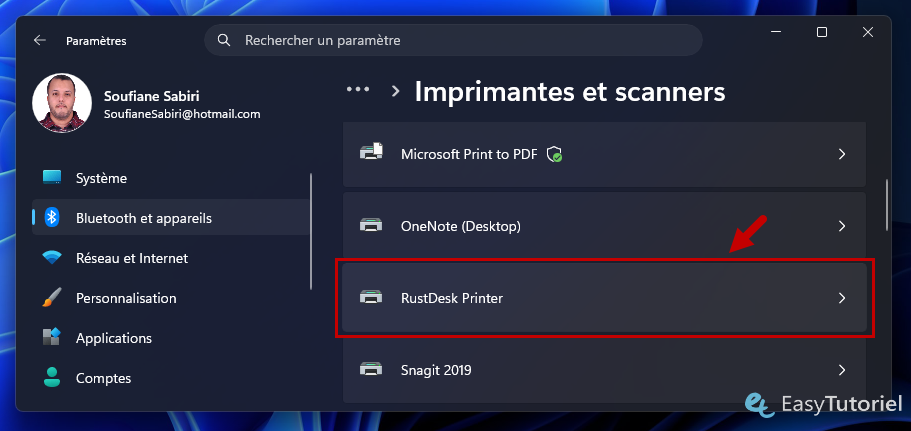 imprimantes et scanners