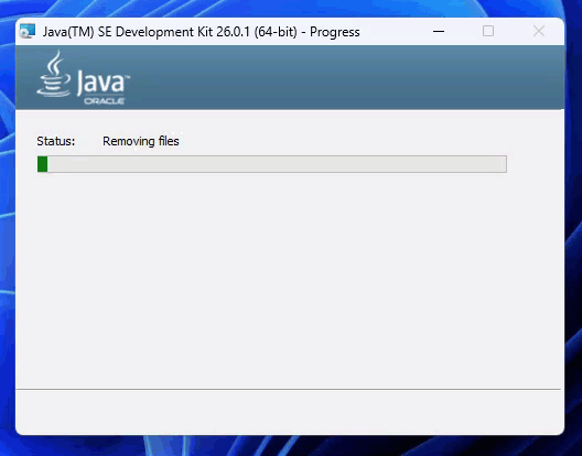 java SE Development Kit JDK installation 3 en cours