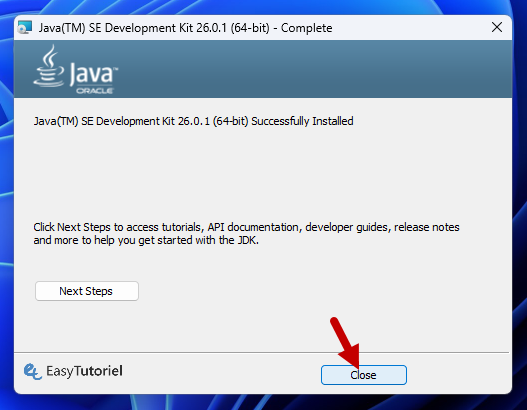 java SE Development Kit JDK installation 4 fin