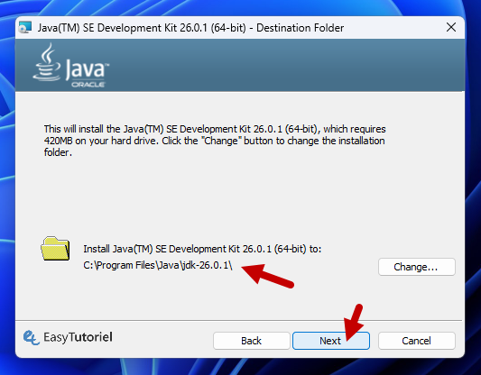 java SE Development Kit JDK installation path 2