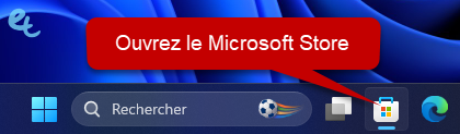 ms store barre des taches