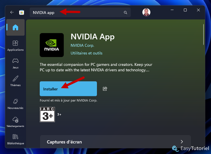 nvidia app microsoft store