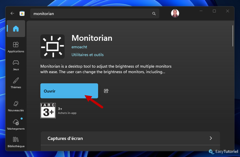 ouvrir monitorian