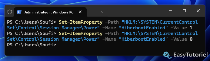 powershell power on off