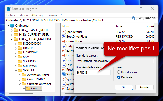 svchostsplitthreasholdinkb registre