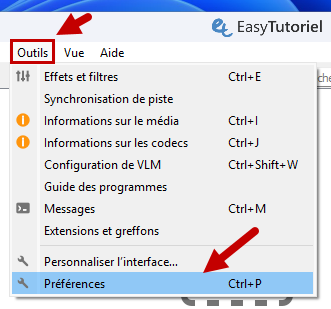vlc preferences