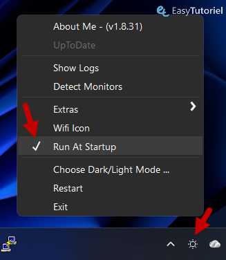 win10 brightnessslider run at startup
