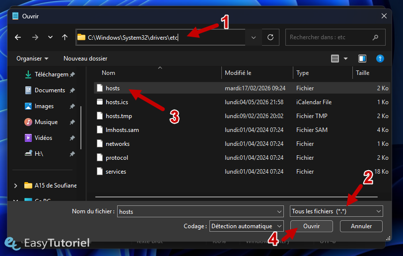 windows system32 drivers etc hosts