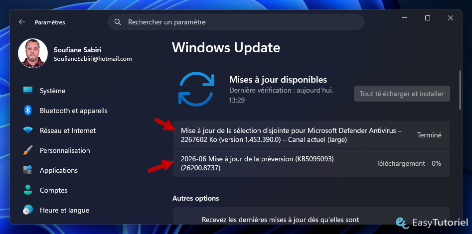 windows update se met a jour windows 11