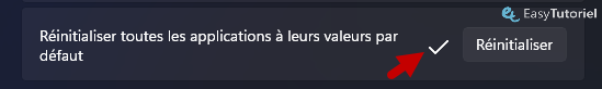 applications par defaut reinitialisees