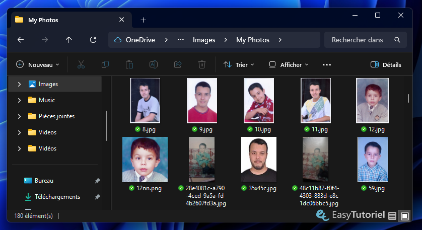 probleme resolu photos miniatures apparu