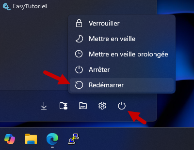 redemarrer ordinateur windows 11