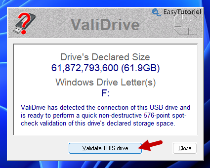 validate this drive