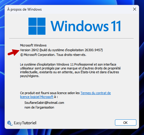 version 26H2 windows 11